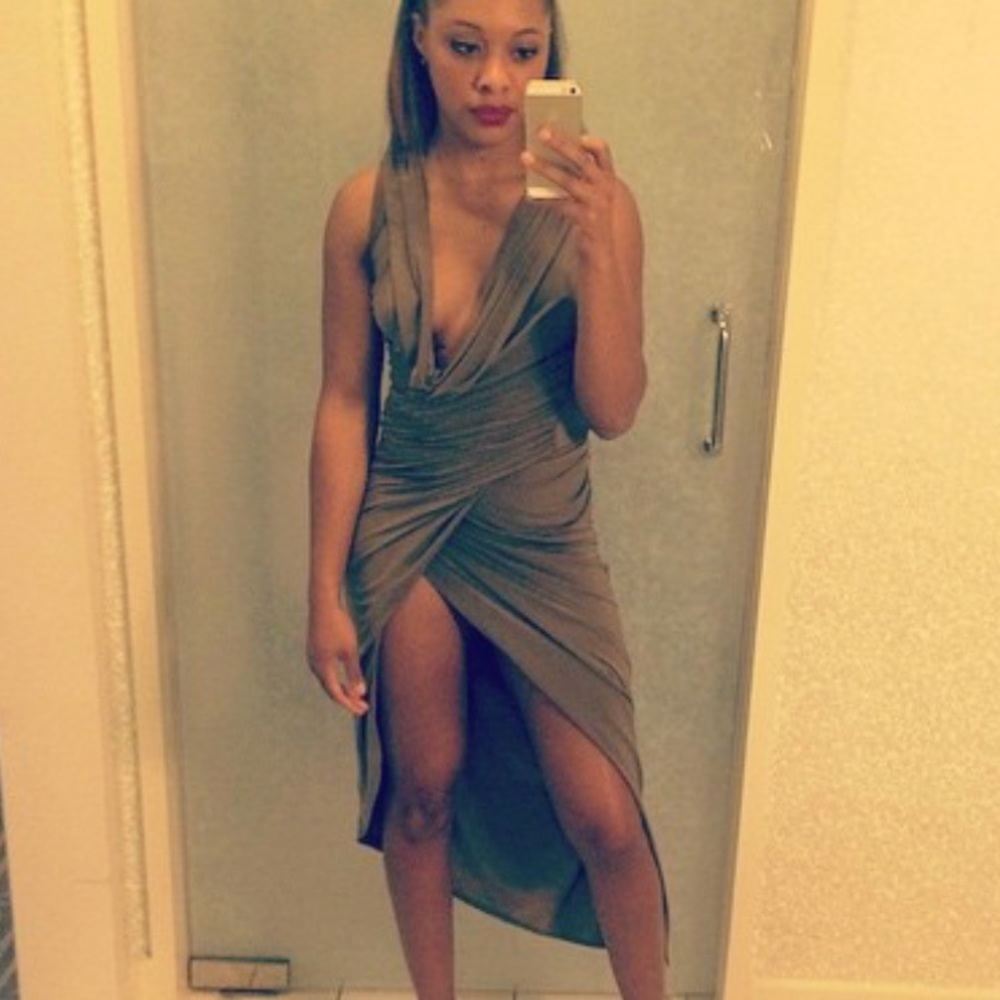 Olive Green Party dress